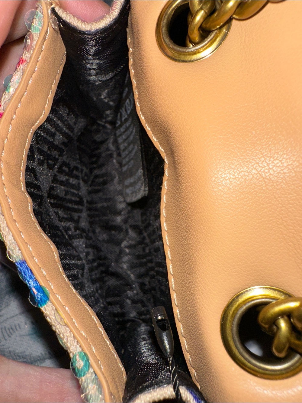 Kurt Geiger London Micro Brixton Crystal & Sequin Crossbody Bag - Picture 7 of 8